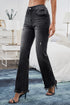 Raw Hem Straight Leg Jeans